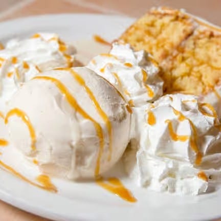 Moose Milk Cake & Ice Cream.