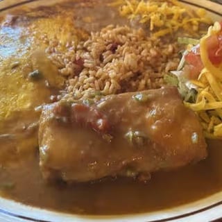 Vegetarian Cheese Enchilada Plate (3)