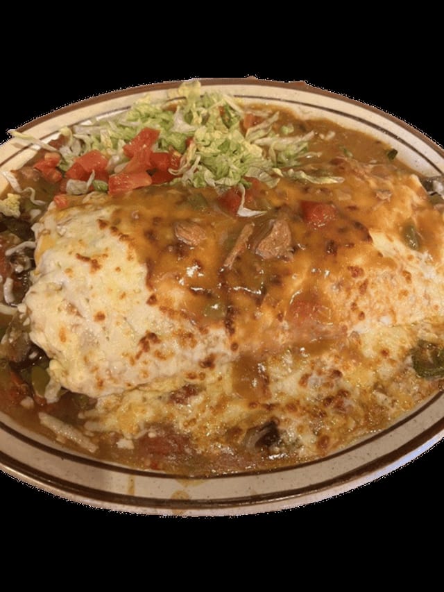 Monster Fajita Burrito.