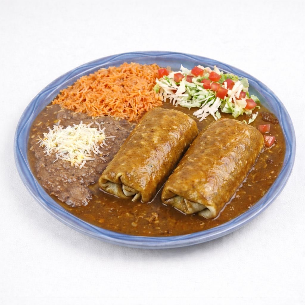 C-2 Beef Enchilada, Tamale, Chile Relleno.